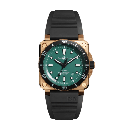 BR 03-92 DIVER BLACK & GREEN BRONZE