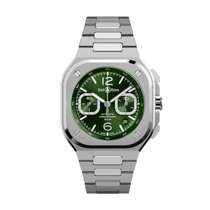 BR 05 CHRONO GREEN STEEL