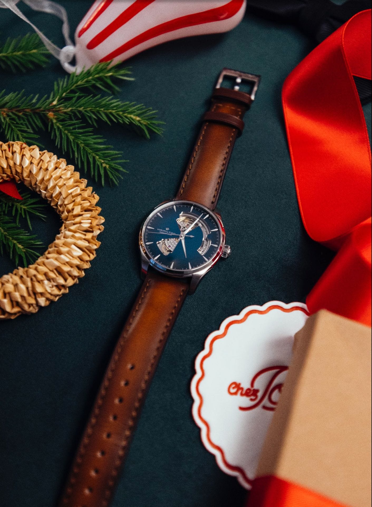 商品紹介》ハミルトン ジャズマスターオープンハート 40mm ブルー