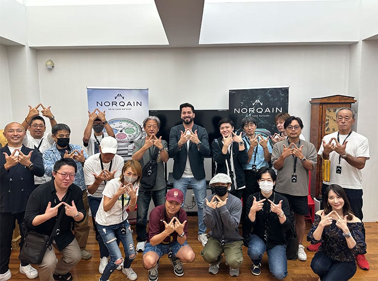 スイスの注目ブランド「ノルケイン」副社長トビアス・カッファー氏がHF-AGE高崎店に